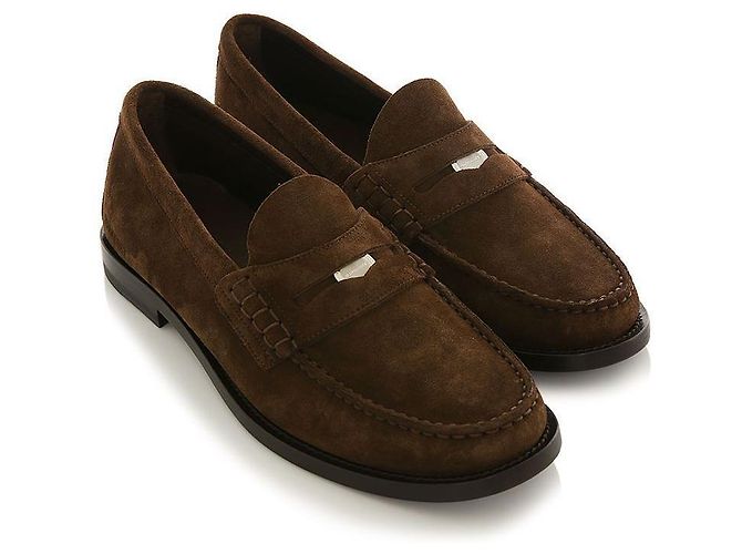 Burberry Loafer Rupert de Camurça Marrom - vista 5