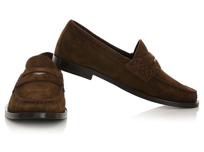 Burberry Loafer Rupert de Camurça Marrom - vista 6