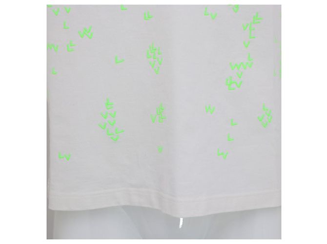Louis Vuitton Kurzarm-T-Shirt mit gesticktem LV-Logo Weiß - Ansicht 14