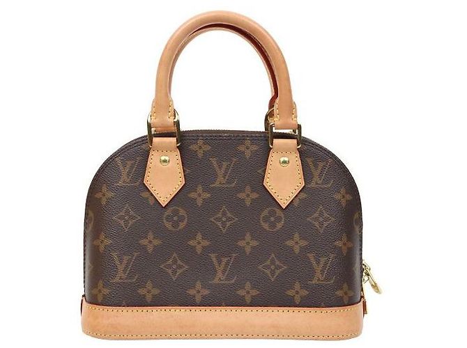Louis Vuitton Bolso Alma Monogram Castaño - vista 3