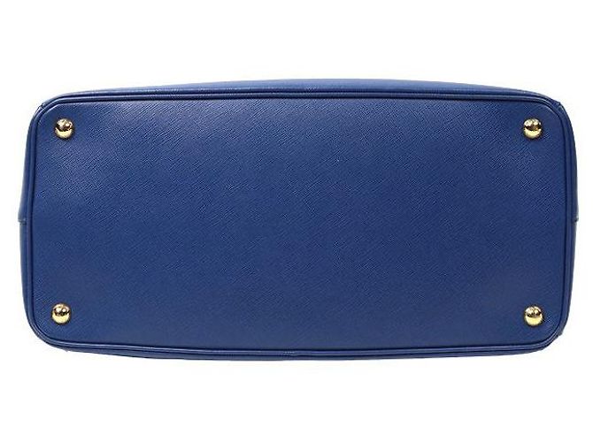 Prada Borsa Galleria blu navy - vista 4