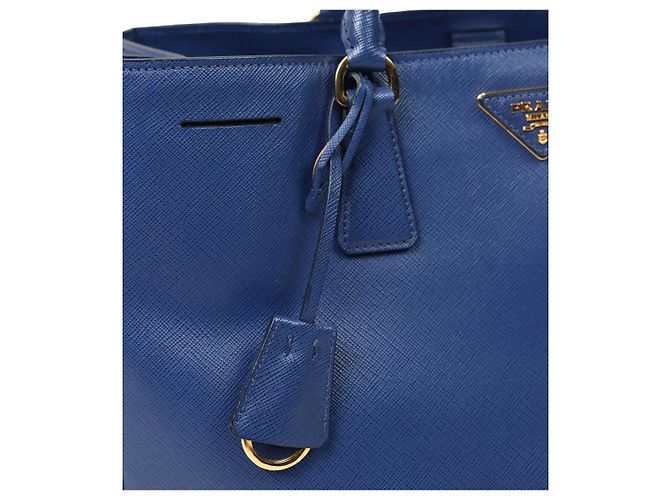Prada Borsa Galleria blu navy - vista 5