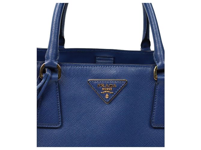 Prada Borsa Galleria blu navy - vista 6