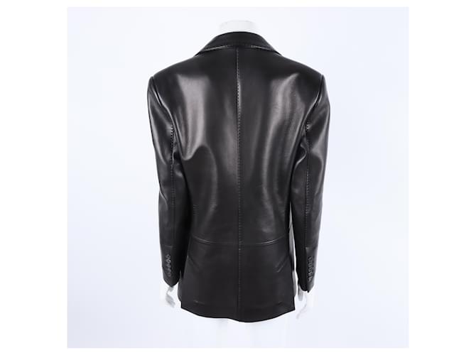 Tom Ford Lederjacke Schwarz - Ansicht 3