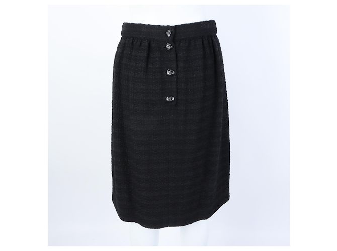 Falda de tweed Chanel Negro - vista 3
