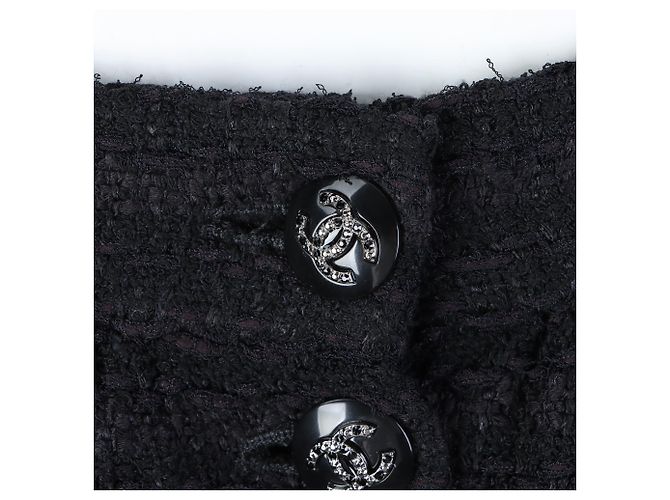 Falda de tweed Chanel Negro - vista 4