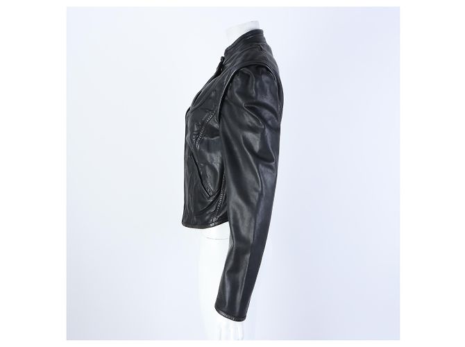 Lederjacke Isabel Marant Schwarz - Ansicht 2