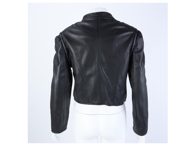 Lederjacke Isabel Marant Schwarz - Ansicht 3