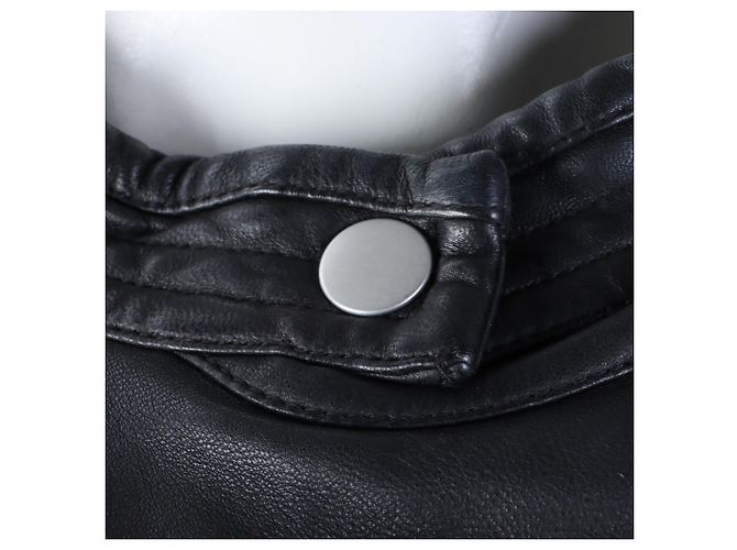 Lederjacke Isabel Marant Schwarz - Ansicht 4