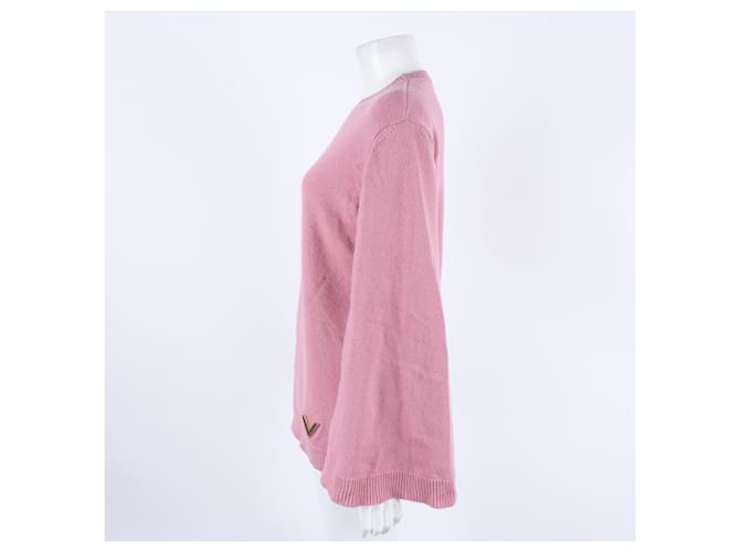 Valentino Cashmere Strickpullover mit langen Ärmeln Pink - Ansicht 2
