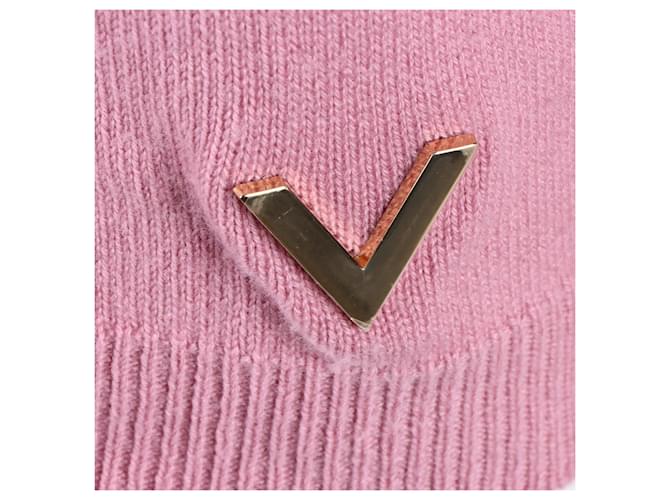 Valentino Cashmere Strickpullover mit langen Ärmeln Pink - Ansicht 4