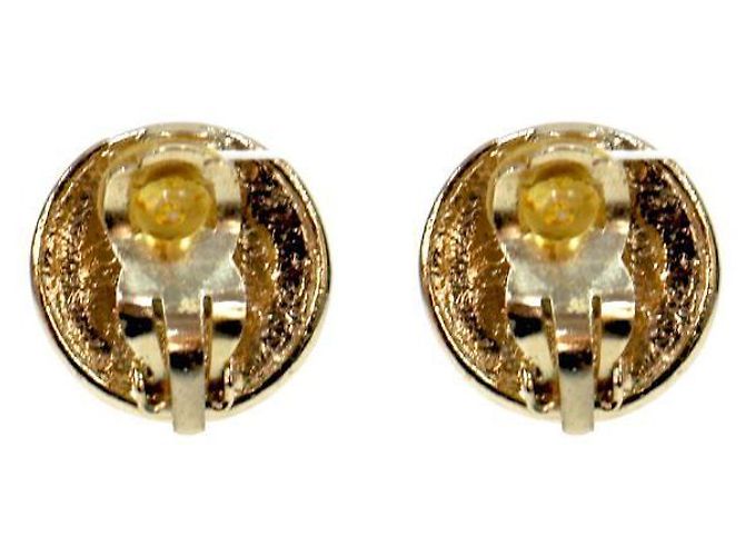 Chanel Pendientes redondos CC de perlas Dorado - vista 3