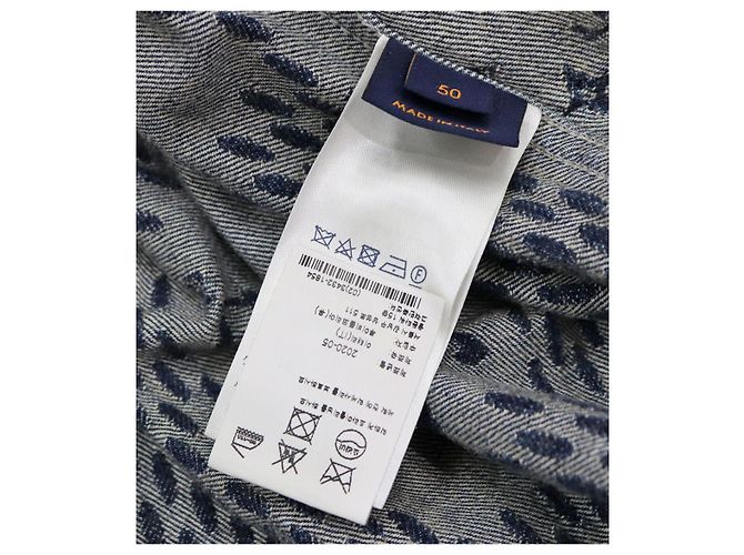 Louis Vuitton Monogramm-Denim-Jacke Blau - Ansicht 7