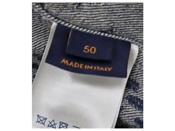 Louis Vuitton Monogramm-Denim-Jacke Blau - Ansicht 8