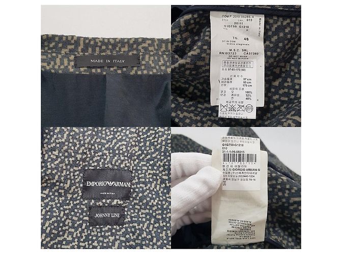 Giacca da Uomo JOHNNY LINE Emporio Armani Nero - vista 9