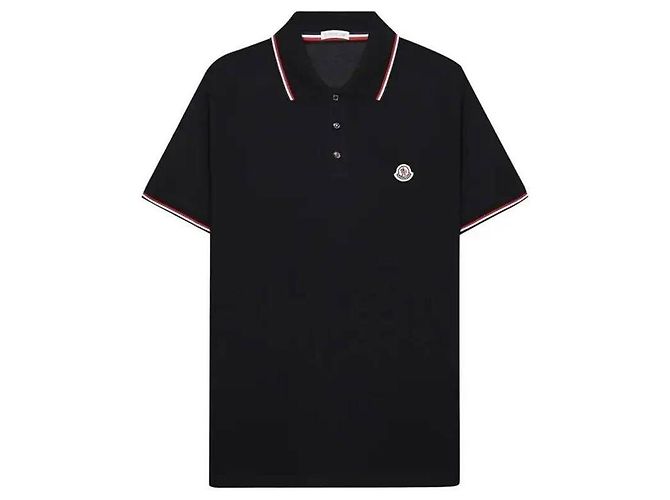 Moncler Polo aus Baumwoll-Piqué mit Besatz - Ansicht 4