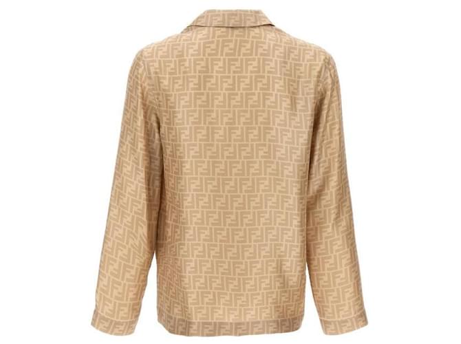 Fendi Seidenhemd AKEE Braun - Ansicht 5