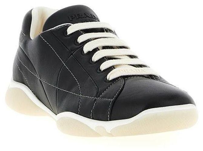 Prada Nappa-Leder-Sneaker Schwarz - Ansicht 5