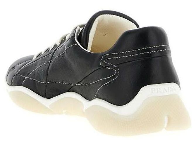 Prada Nappa-Leder-Sneaker Schwarz - Ansicht 6