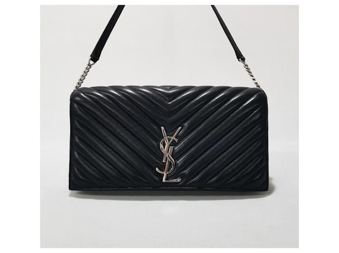 Saint Laurent Borsa a Spalla Kate Monogram Nero - vista 2