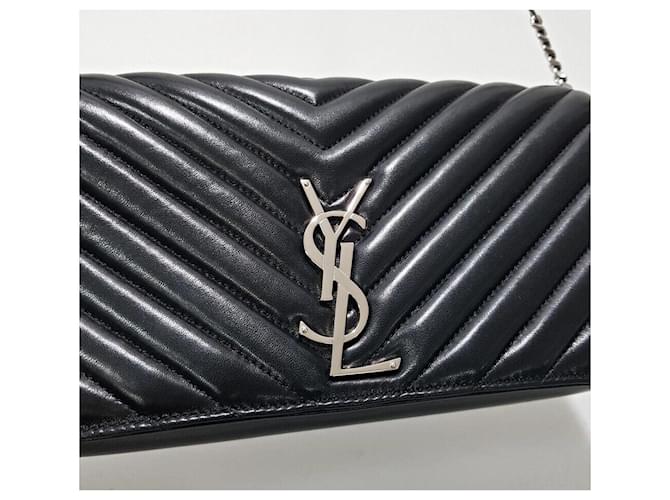 Saint Laurent Borsa a Spalla Kate Monogram Nero - vista 3
