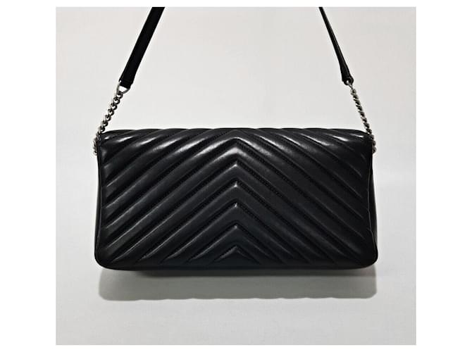 Saint Laurent Borsa a Spalla Kate Monogram Nero - vista 5