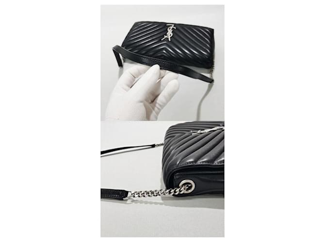 Saint Laurent Borsa a Spalla Kate Monogram Nero - vista 6
