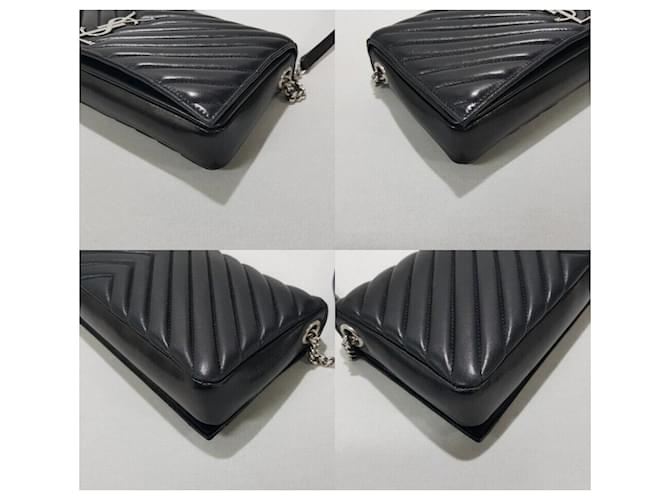 Saint Laurent Borsa a Spalla Kate Monogram Nero - vista 7