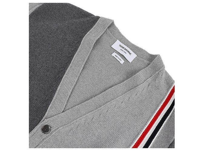 Thom Browne Cardigan mit V-Ausschnitt Braun - Ansicht 5