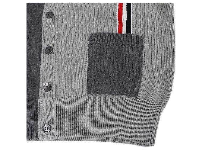 Thom Browne Cardigan mit V-Ausschnitt Braun - Ansicht 8
