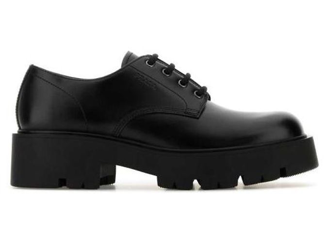 Prada Scarpe Derby in pelle spazzolata Nero - vista 4