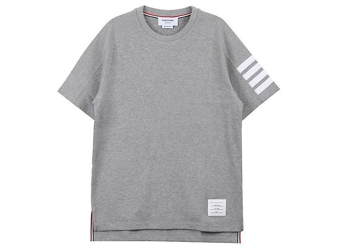 Thom Browne T-shirt a righe Bar - vista 3