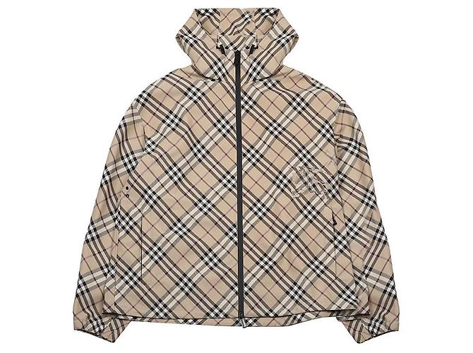 Burberry Twill-Jacke mit Karomuster Braun - Ansicht 3