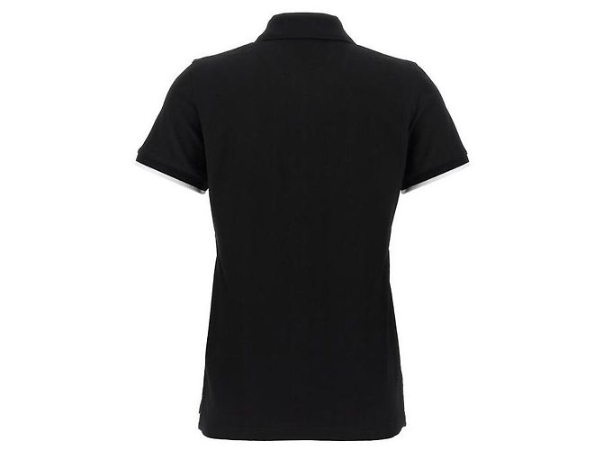 Moncler Polo aus Baumwoll-Piqué mit Logo-Patch Schwarz - Ansicht 5