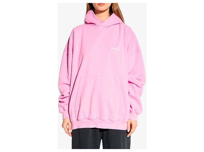 Balenciaga Sudadera oversized con estampado de logo Rosa - vista 5