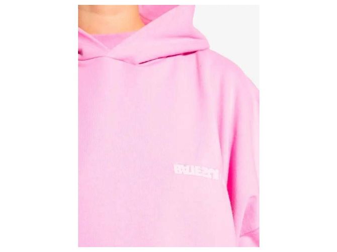Balenciaga Sudadera oversized con estampado de logo Rosa - vista 8