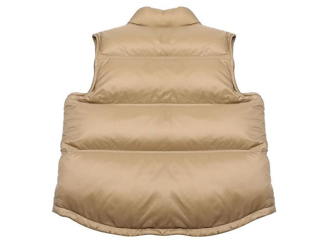 Céline Chaleco acolchado de cuello alto con parche de logo y botones a presión - vista 4