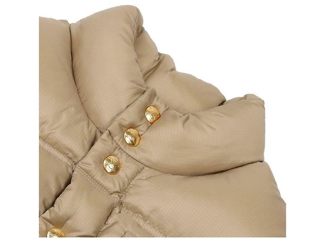 Céline Chaleco acolchado de cuello alto con parche de logo y botones a presión - vista 6