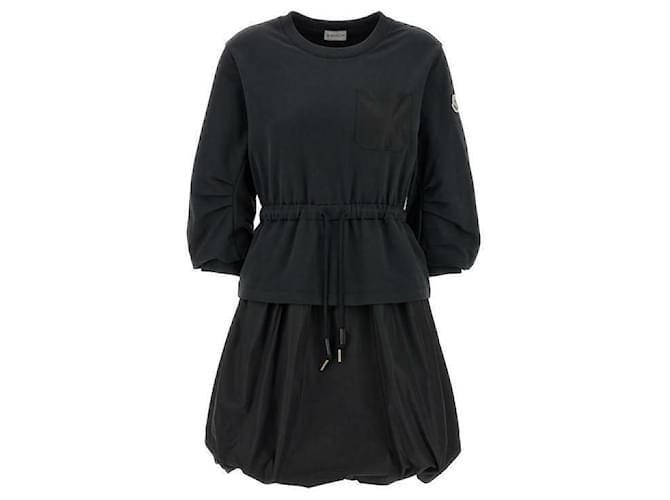 Moncler ABITO Vestido Negro - vista 4