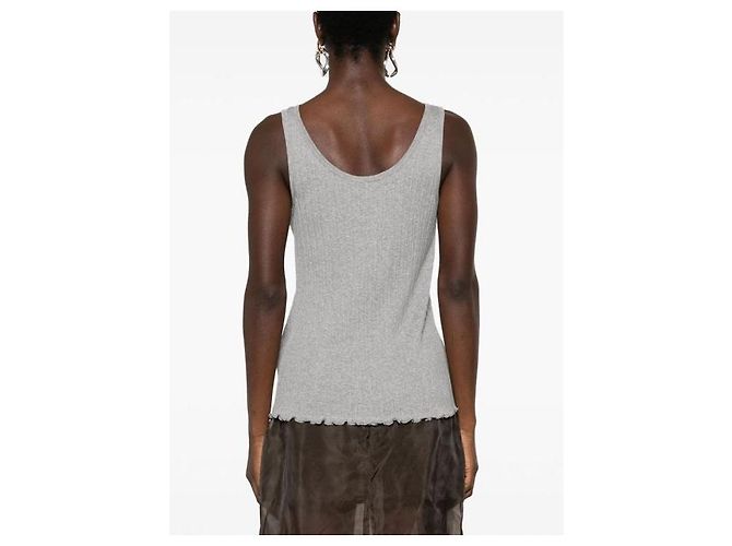 Fendi Top de Jersey Azul Claro - vista 7