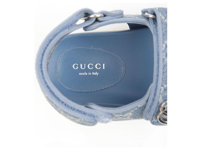 Gucci Double Sandalen Blau - Ansicht 10