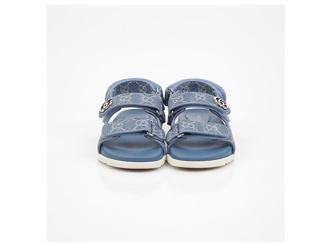 Gucci Double Sandalen Blau - Ansicht 4