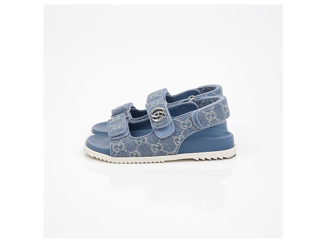 Gucci Double Sandalen Blau - Ansicht 5