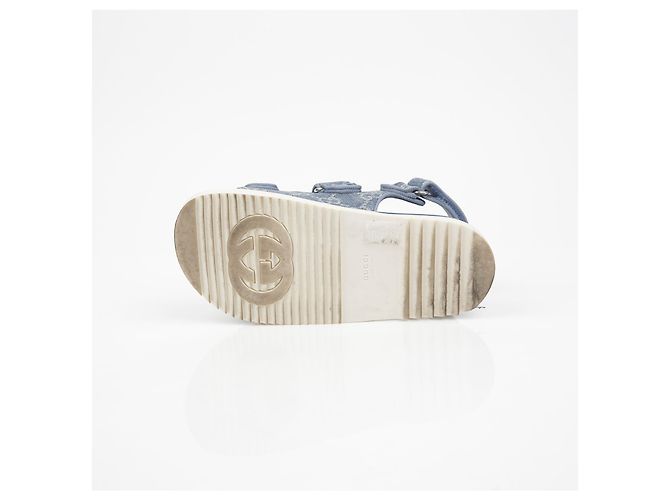 Gucci Double Sandalen Blau - Ansicht 9