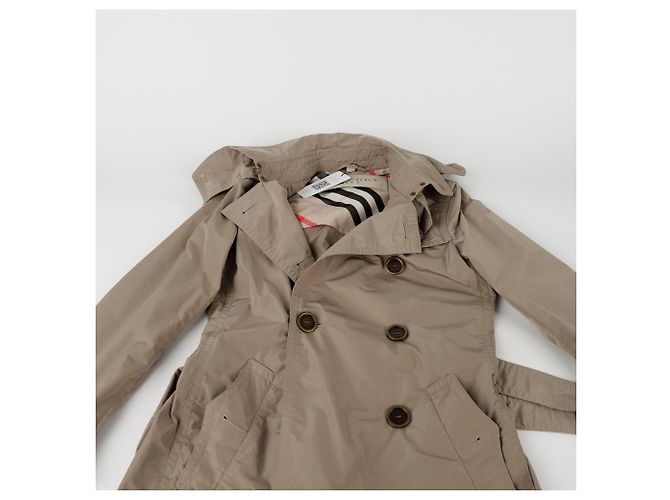 Burberry Abrigo trench con capucha Tamaño Castaño - vista 4