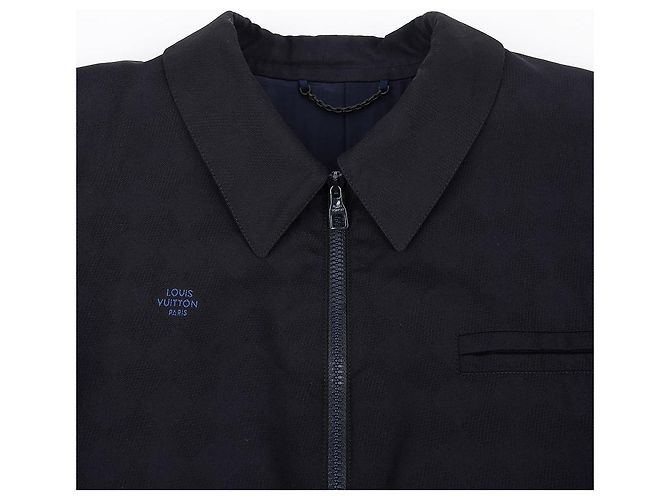 Louis Vuitton Giacca Blouson Damier Taglia Blu - vista 3
