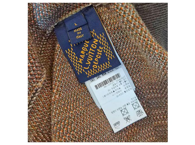 Louis Vuitton Jacquard Cotton Pullover Knit Orange - view 7