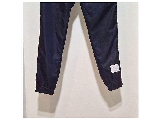 Thom Browne Pantaloni da jogging con strisce RWB in ripstop Blu - vista 5