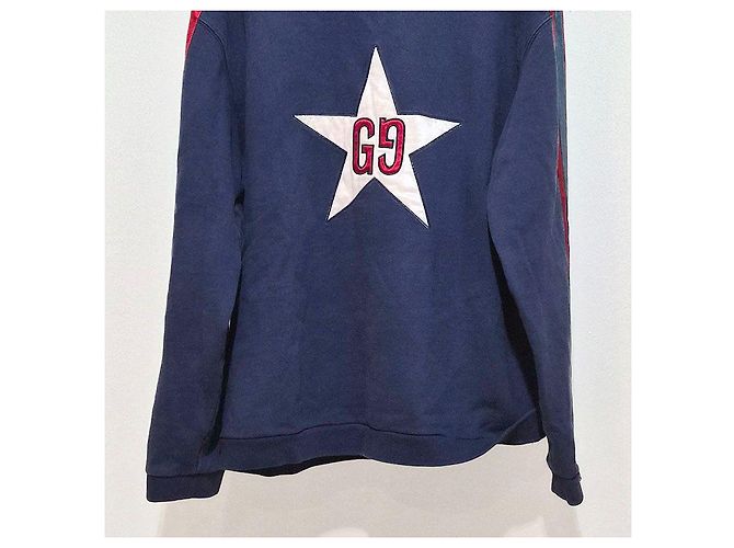Gucci GG Star Rundhals-Sweatshirt Blau - Ansicht 5