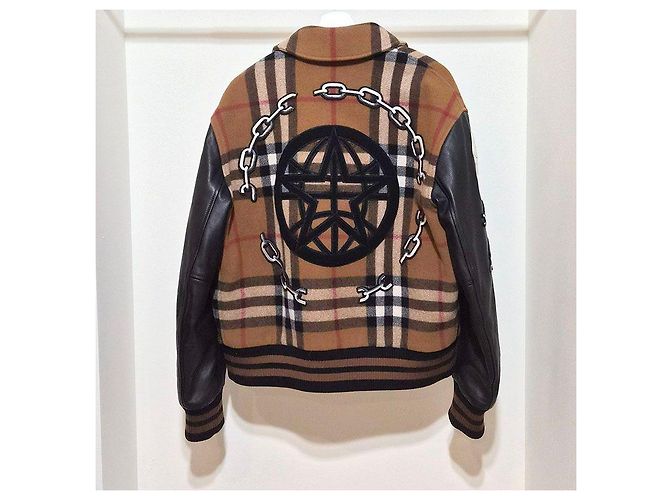 Burberry Appliqué Technical Bomber Jacket Brown - view 3